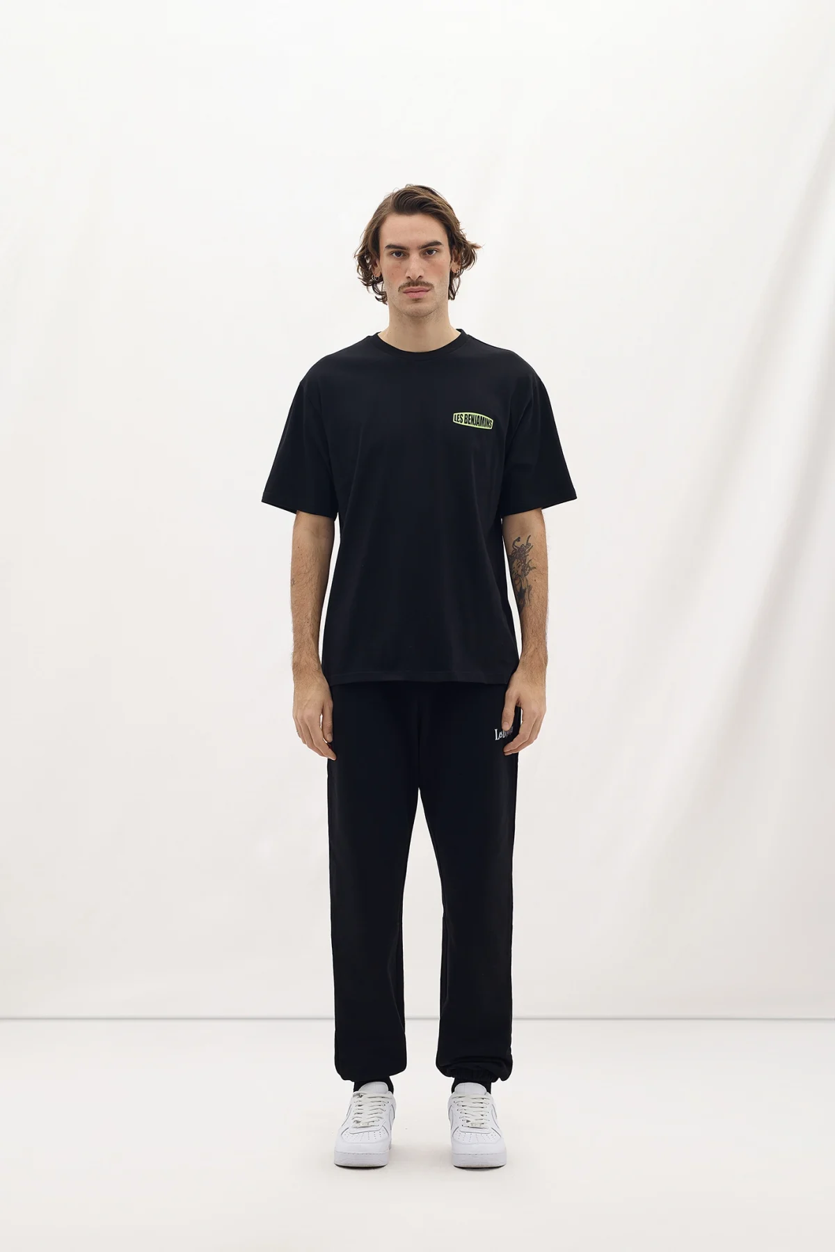Les Benjamins Relaxed Tee 012 Black - Görsel 3