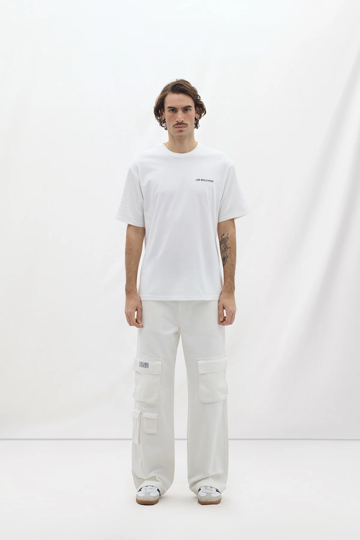Les Benjamins Relaxed Tee 013 White - Görsel 2
