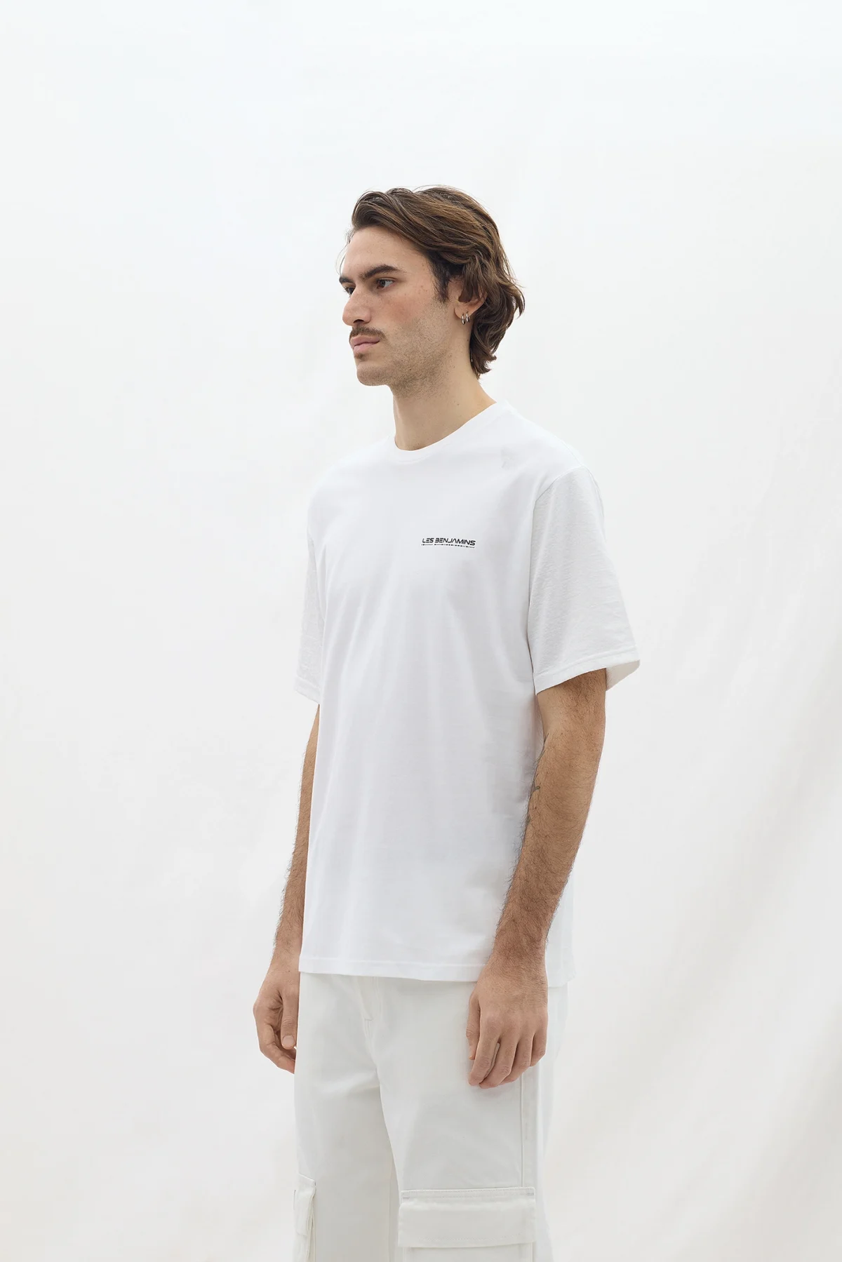 Les Benjamins Relaxed Tee 013 White - Görsel 5