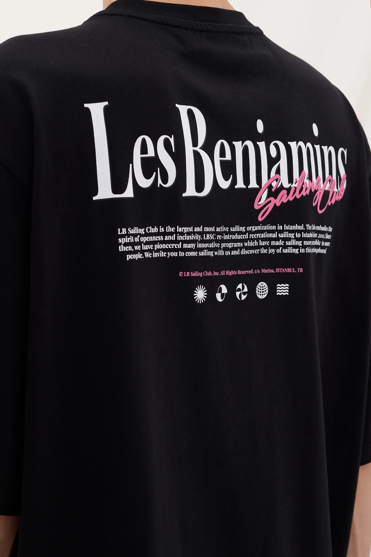 Les Benjamins Oversized Tee 028 Black - Görsel 7