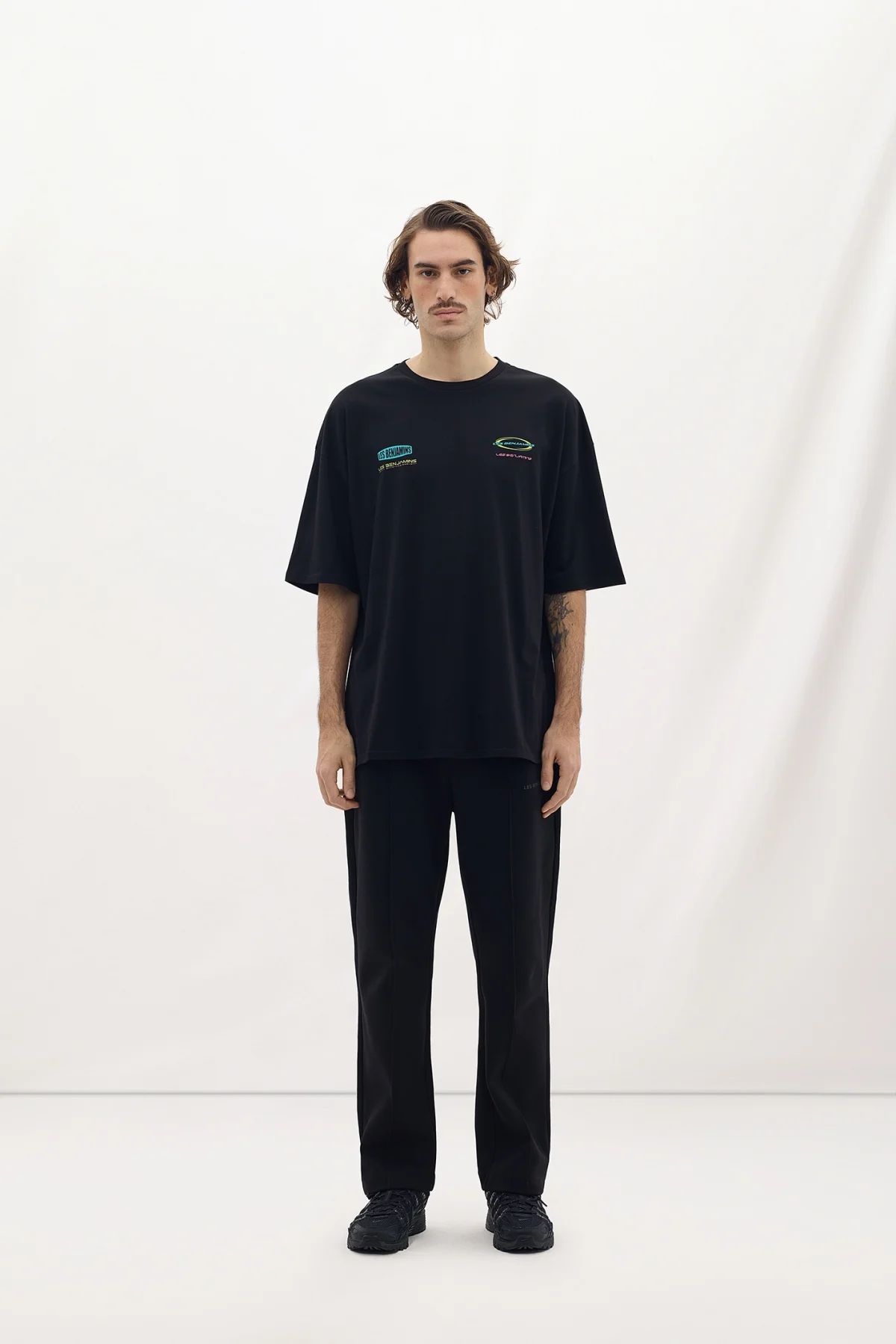 Les Benjamins Oversized Tee 039 Black - Görsel 6