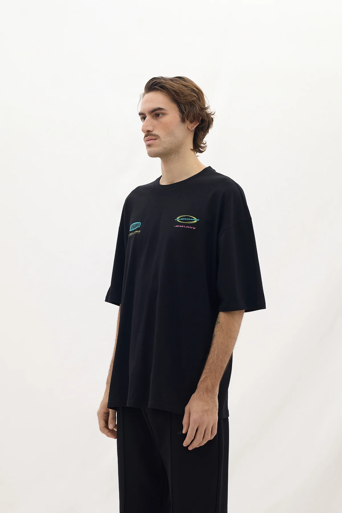 Les Benjamins Oversized Tee 039 Black - Görsel 4