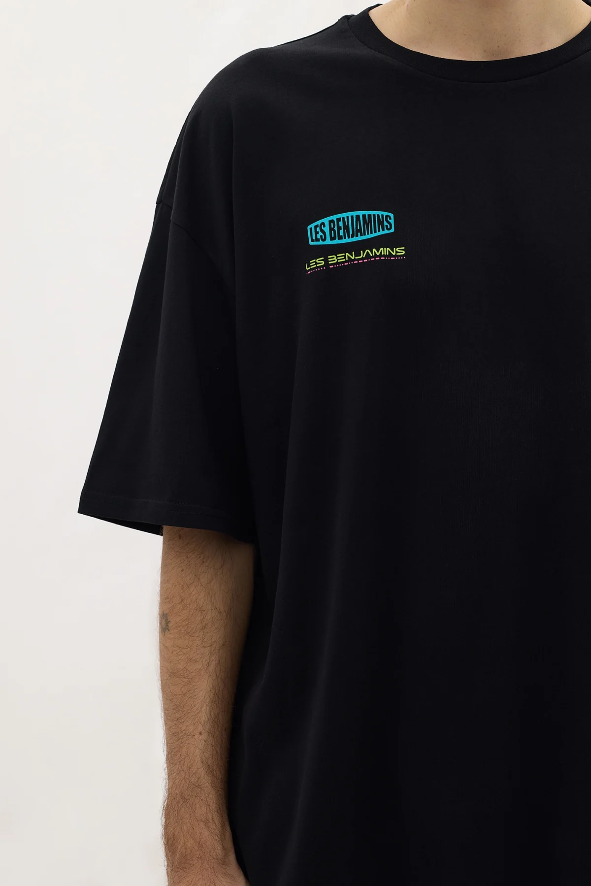 Les Benjamins Oversized Tee 039 Black - Görsel 7