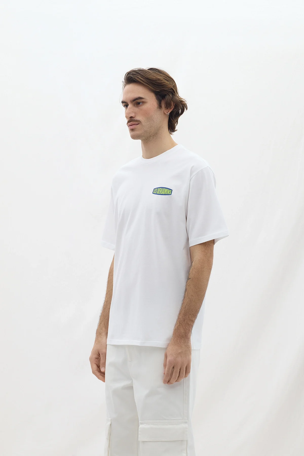 Les Benjamins Relaxed Tee 042 White - Görsel 5