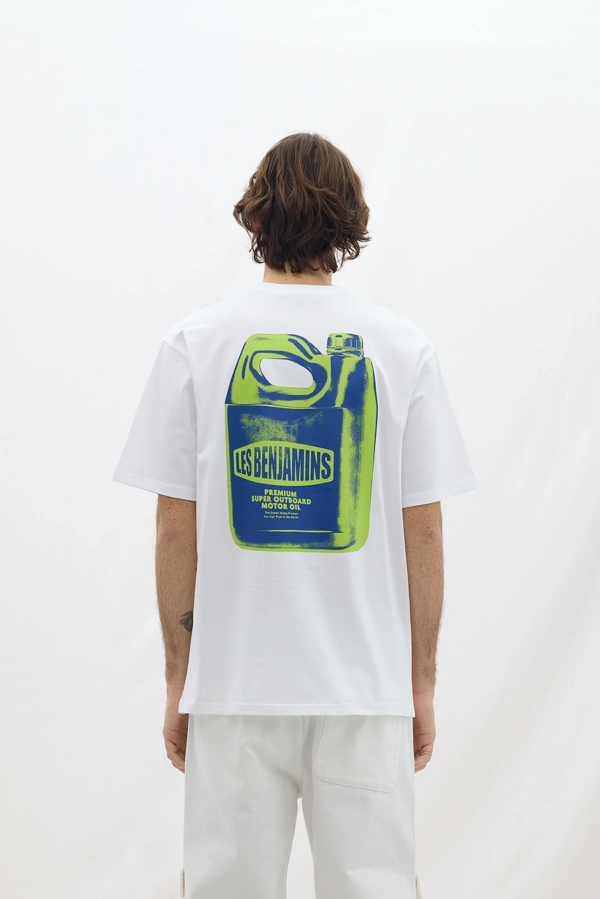 Les Benjamins Relaxed Tee 042 White - Görsel 2