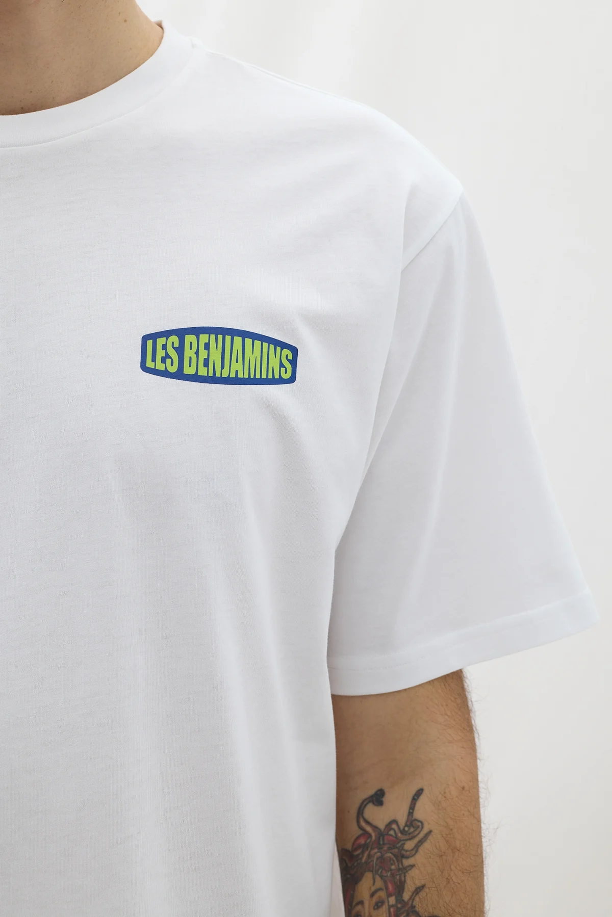 Les Benjamins Relaxed Tee 042 White - Görsel 7