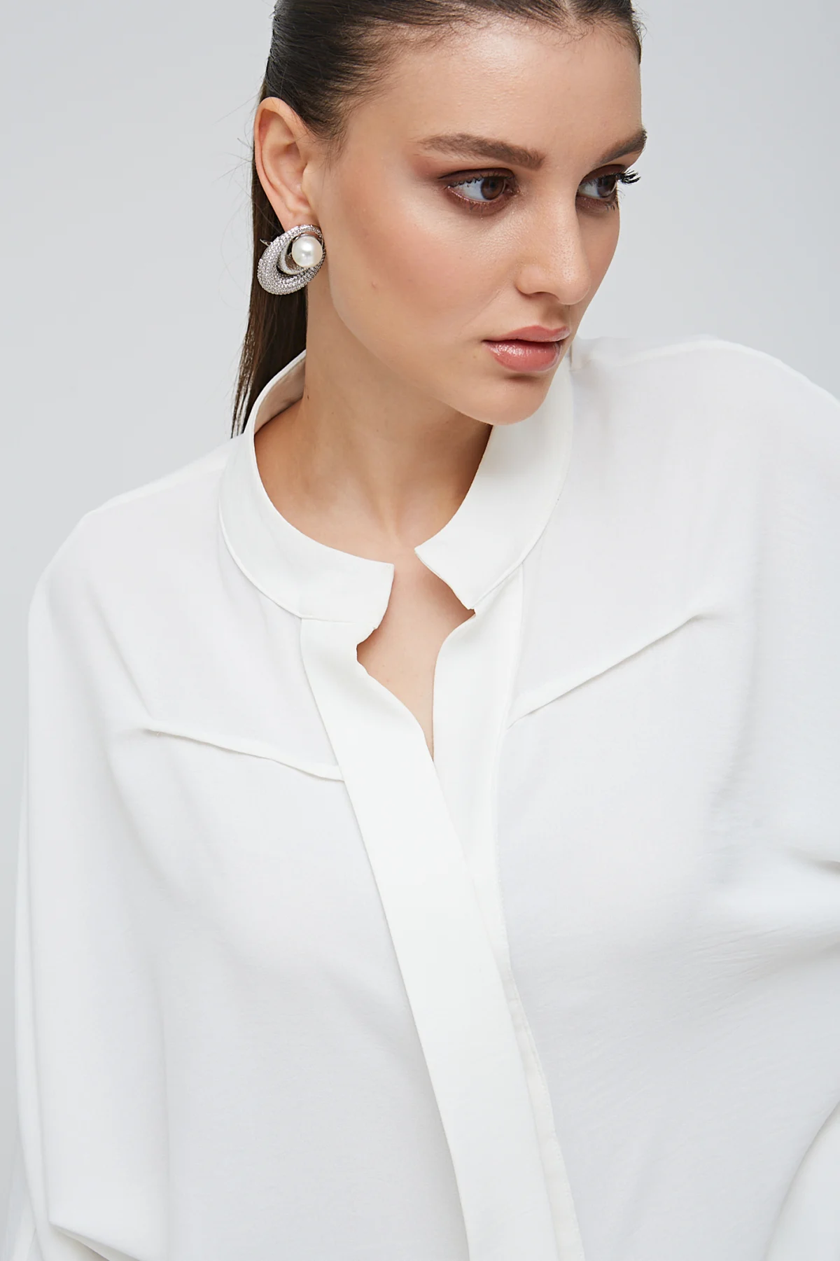 Ata Yaka Beyaz Gömlek- BE OZ - Görsel 2