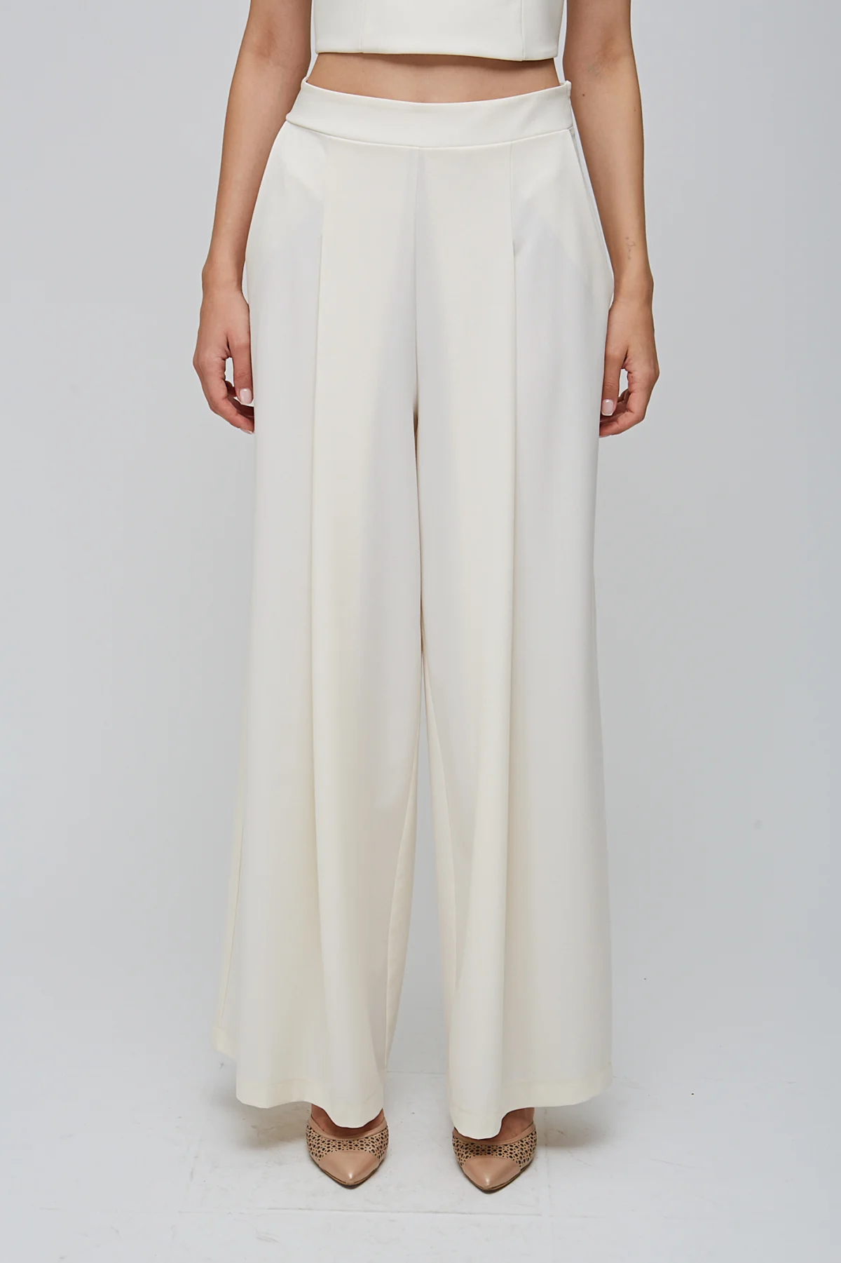 Diana Krem Pantolon - BE OZ - Görsel 4