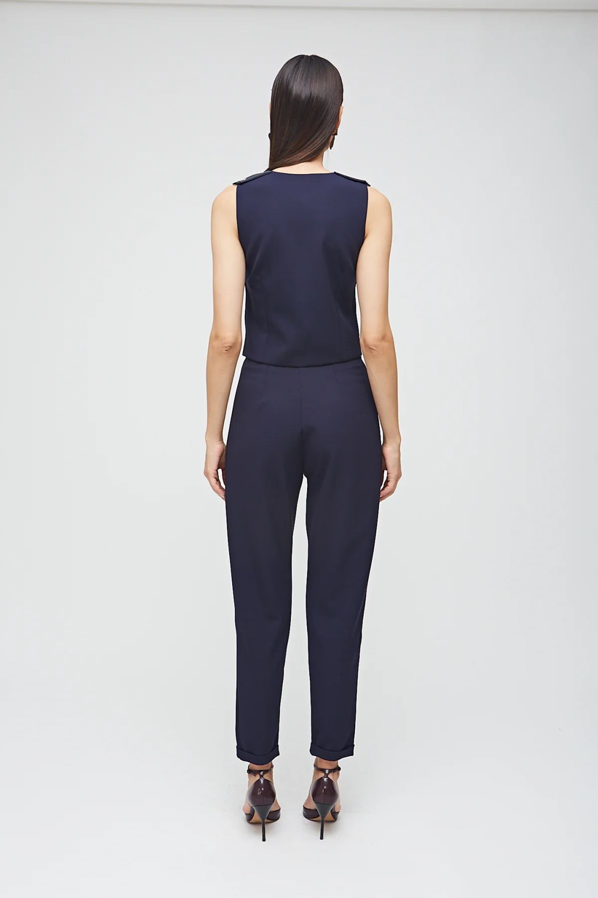 Cross Kısa Lacivert Yelek - BE OZ - Görsel 8