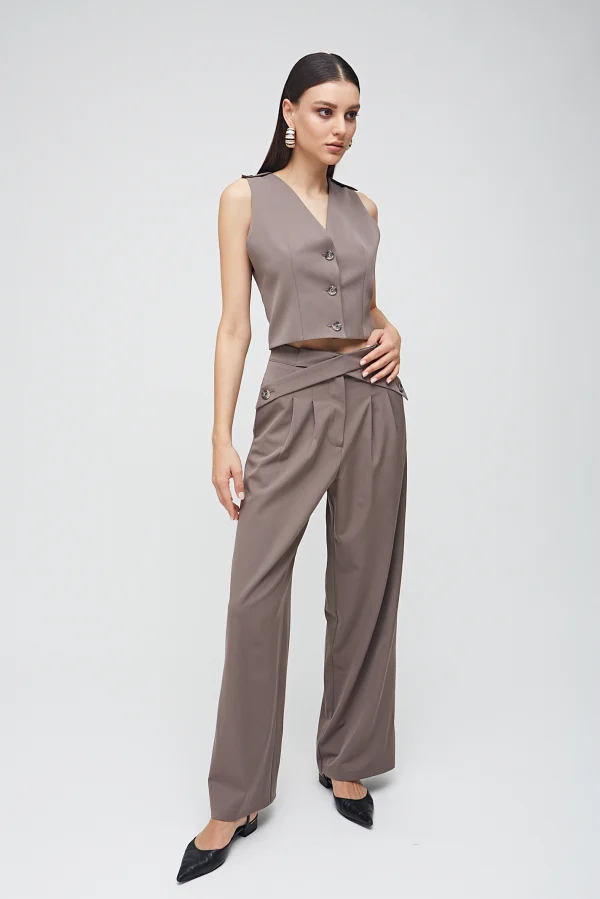 Cross Palazzo Vizon Pantolon- BE OZ