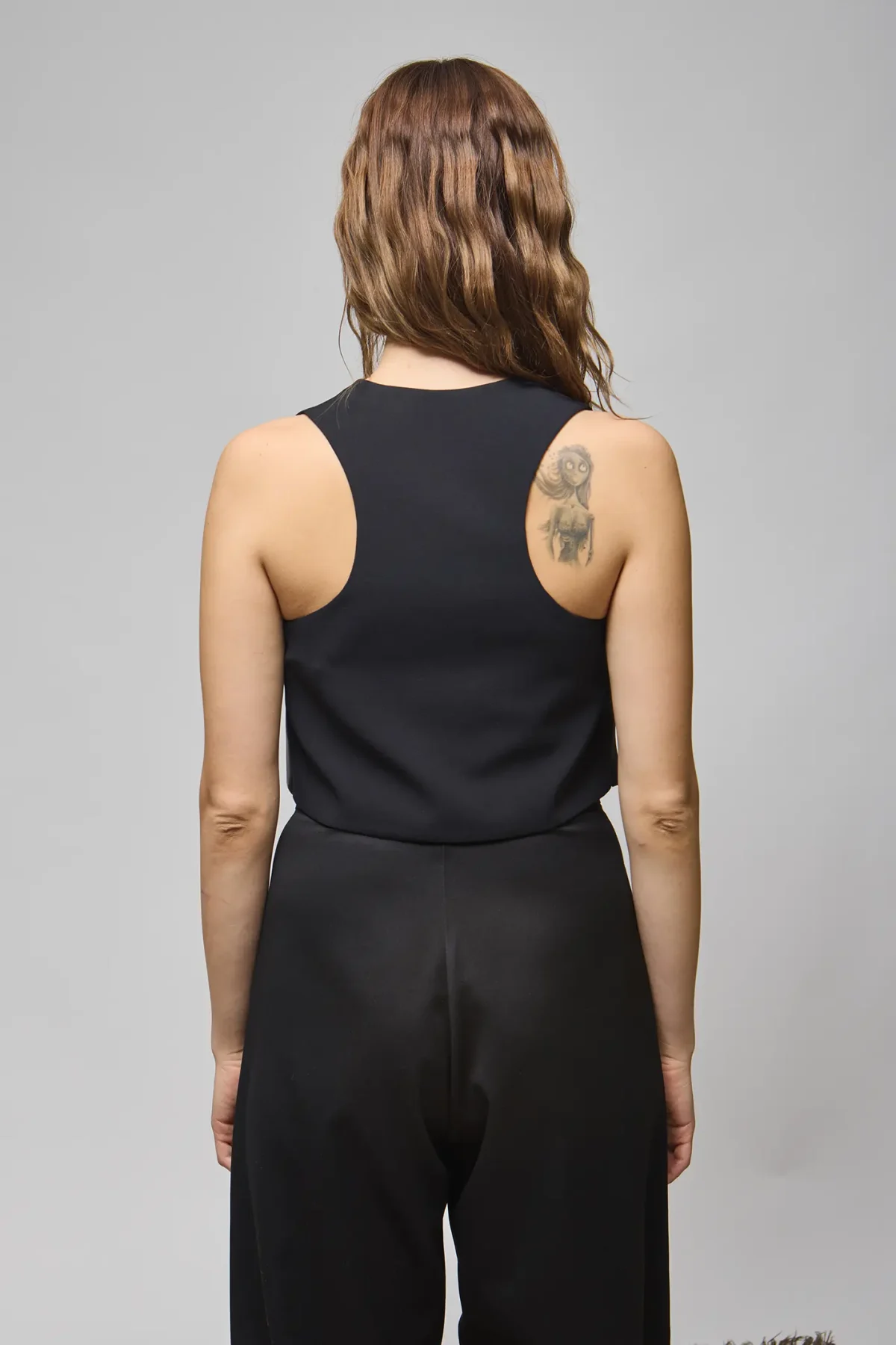 Indra Deri Detaylı Siyah Yelek - BE OZ - Görsel 9