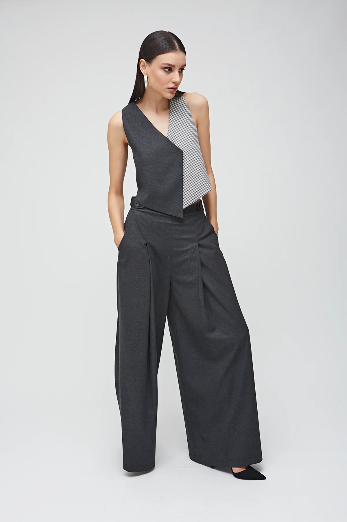 Diana Gri Pantolon - BE OZ - Görsel 3