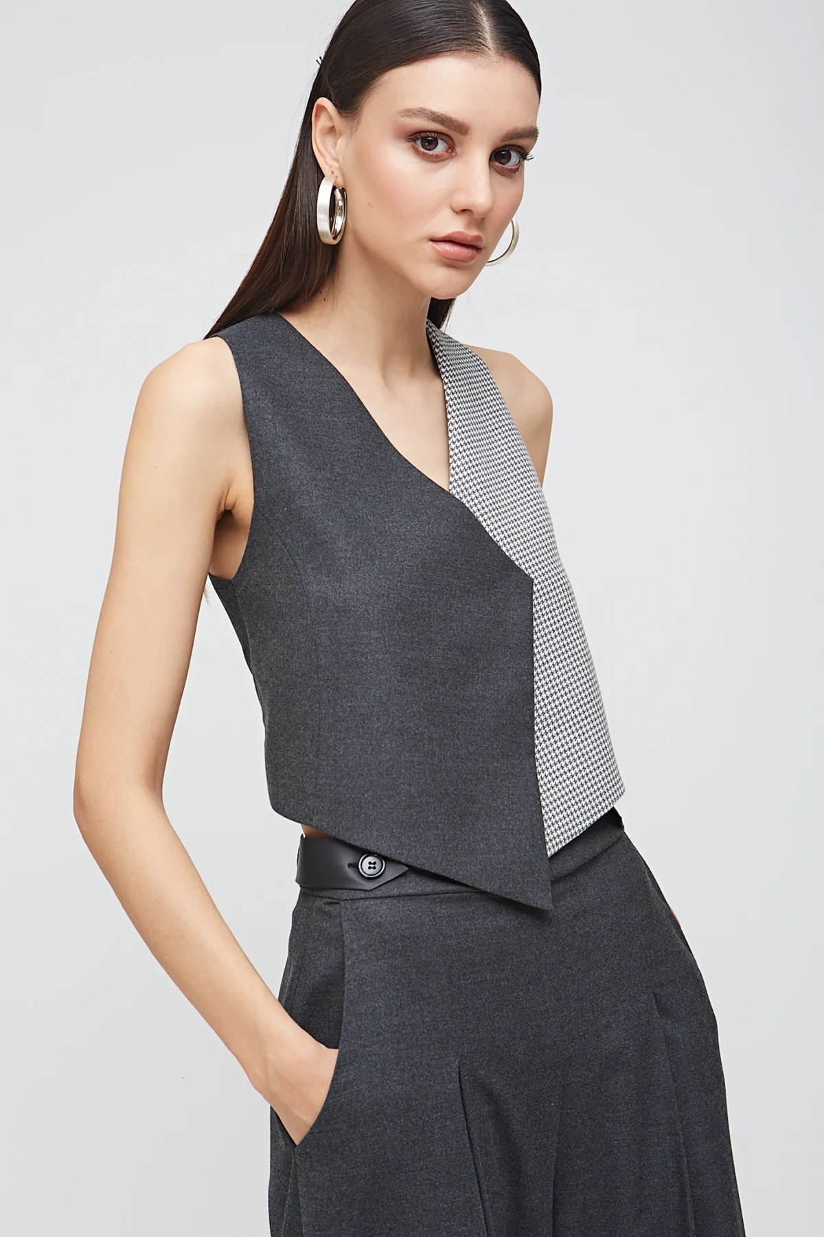 Indra Gri Yelek - BE OZ - Görsel 2