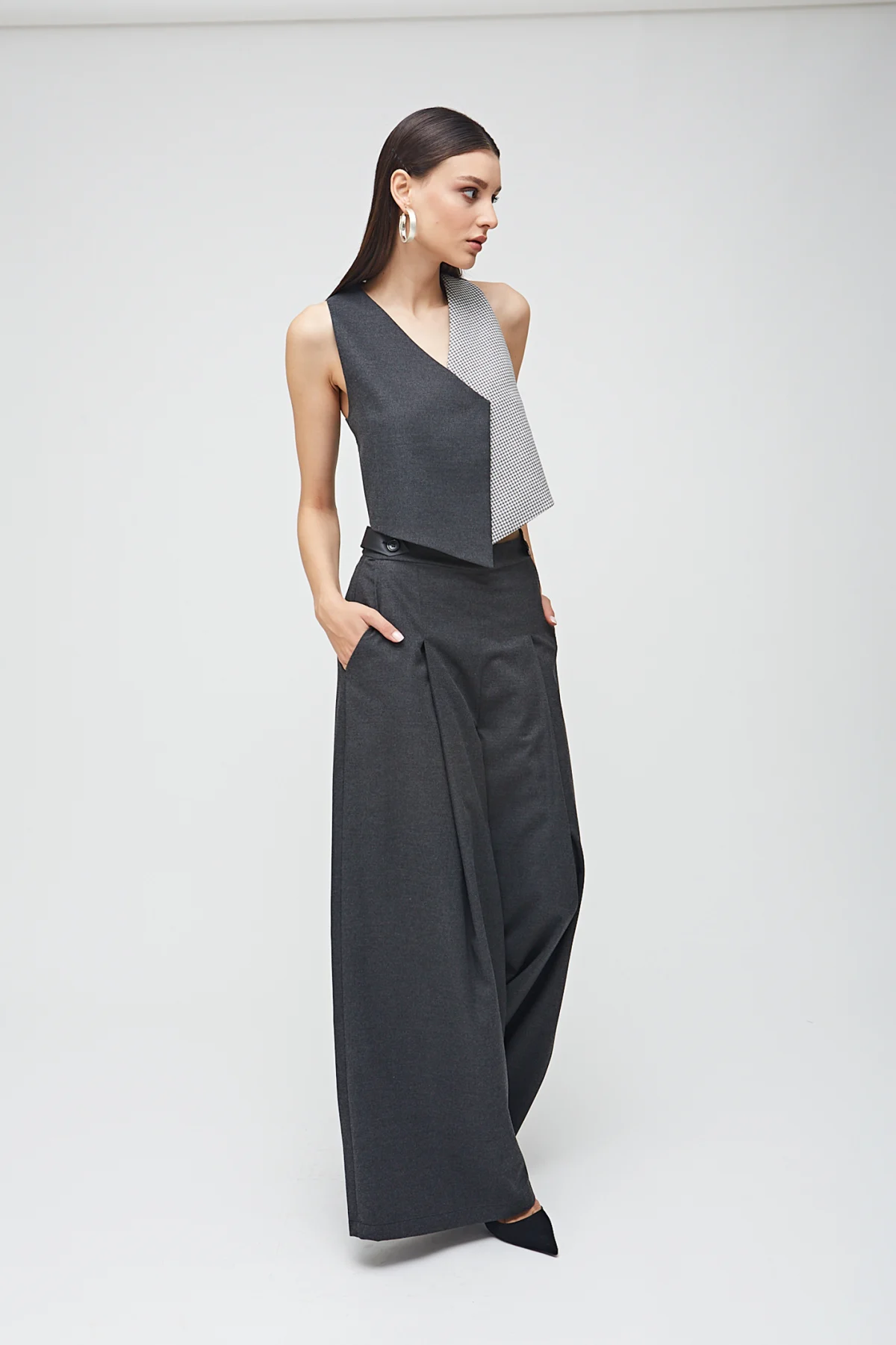 Diana Gri Pantolon - BE OZ - Görsel 4