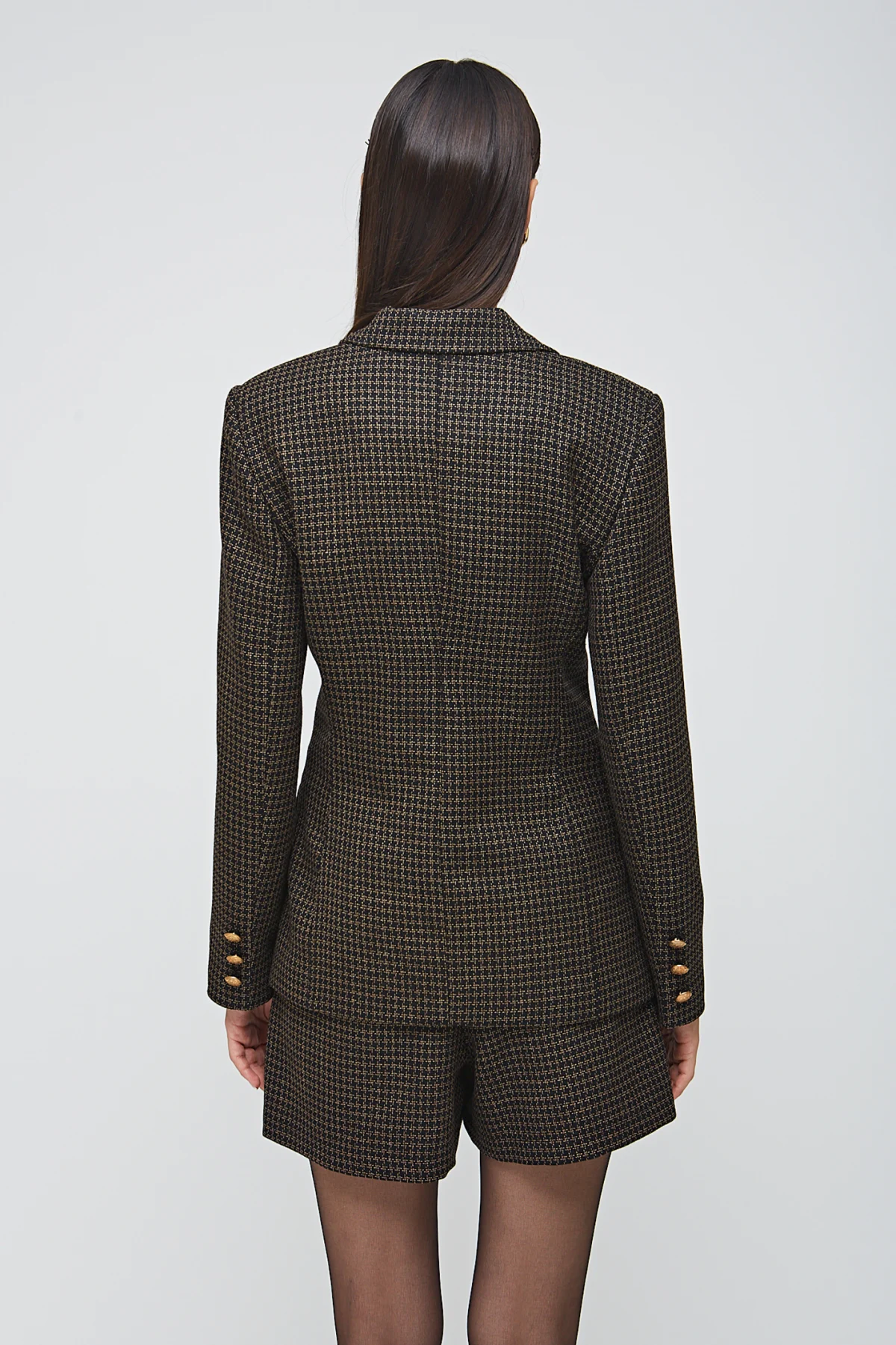 Klasik Yün Kahve/Siyah Ceket - BE OZ - Görsel 8