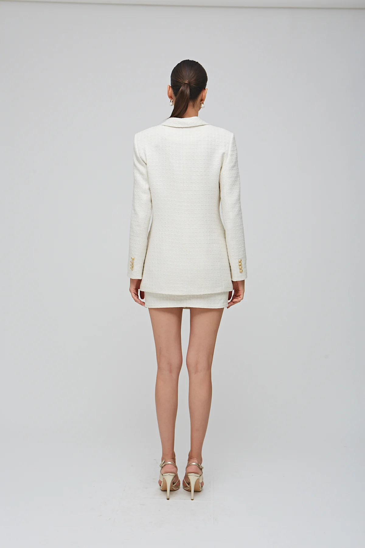 Klasik Tüvit Krem Ceket - BE OZ - Görsel 6