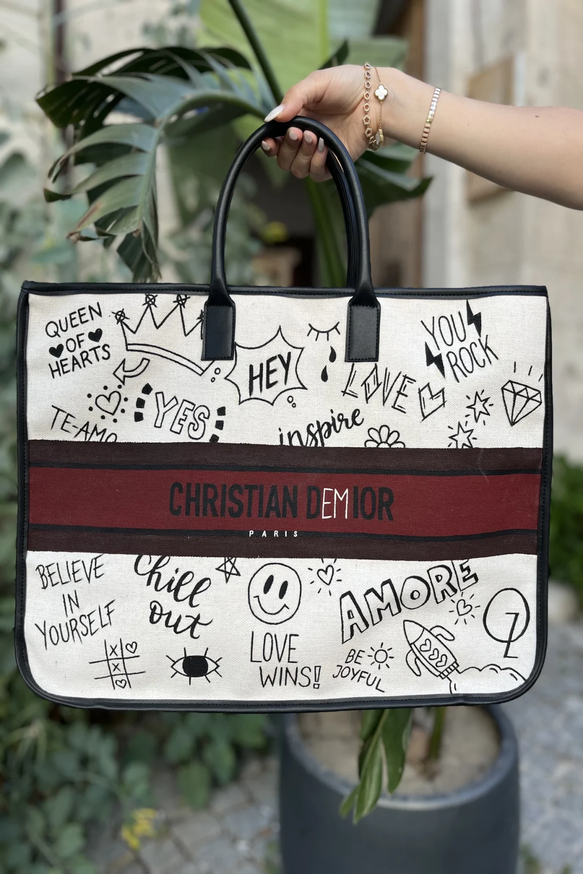 Christian Demior Kanvas El Boyama Çanta - BE OZ - Görsel 2