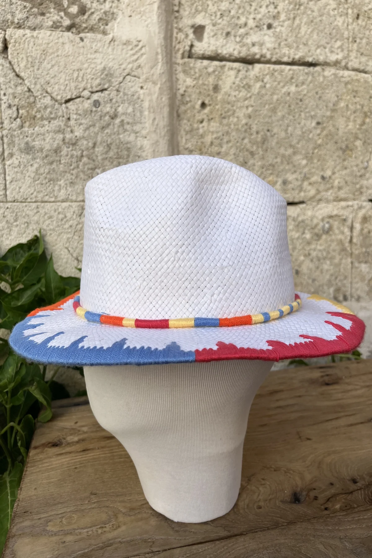 Nakış İşlemeli Hasır Şapka - BE OZ - Görsel 2