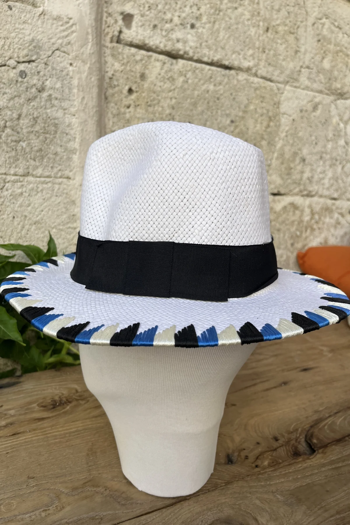 Nakış İşlemeli Hasır Şapka - BE OZ - Görsel 2