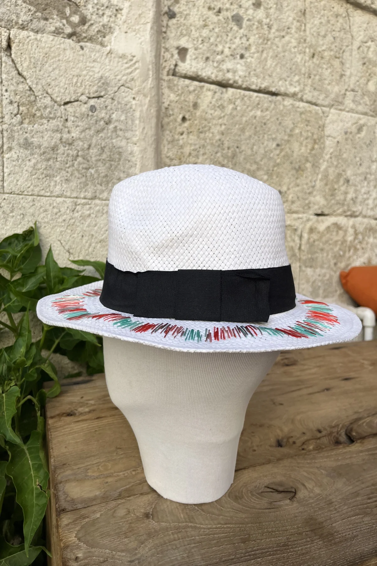 Nakış İşlemeli Hasır Şapka - BE OZ - Görsel 2