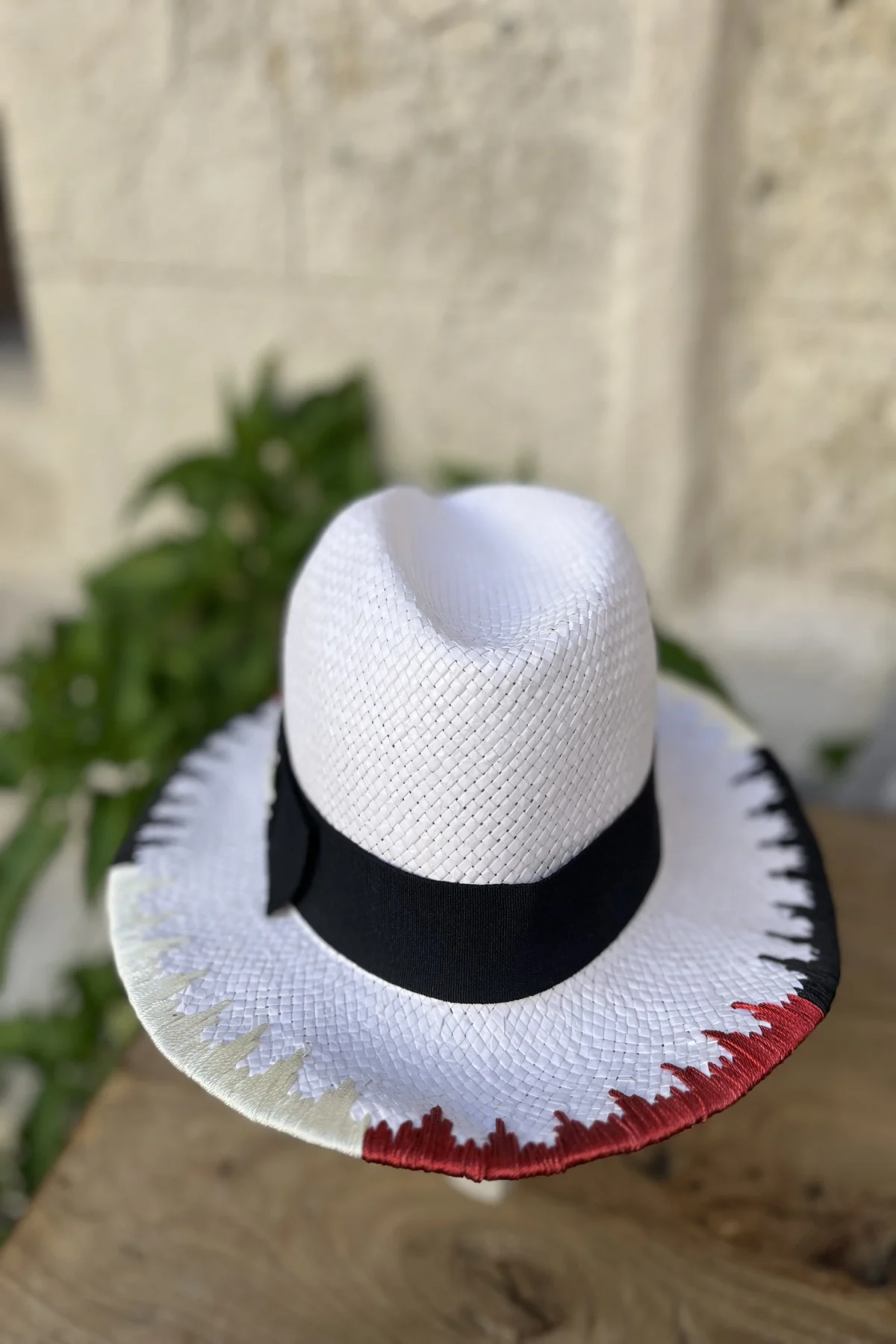 Nakış İşlemeli Hasır Şapka - BE OZ - Görsel 3