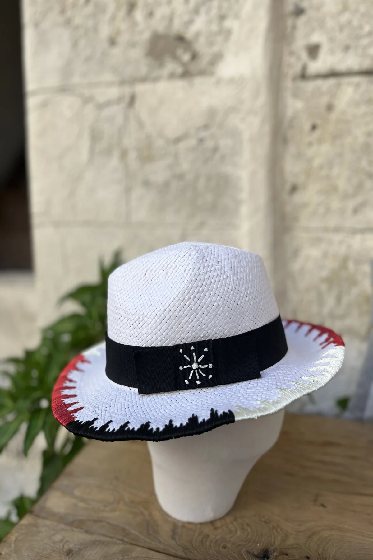 Nakış İşlemeli Hasır Şapka - BE OZ - Görsel 2