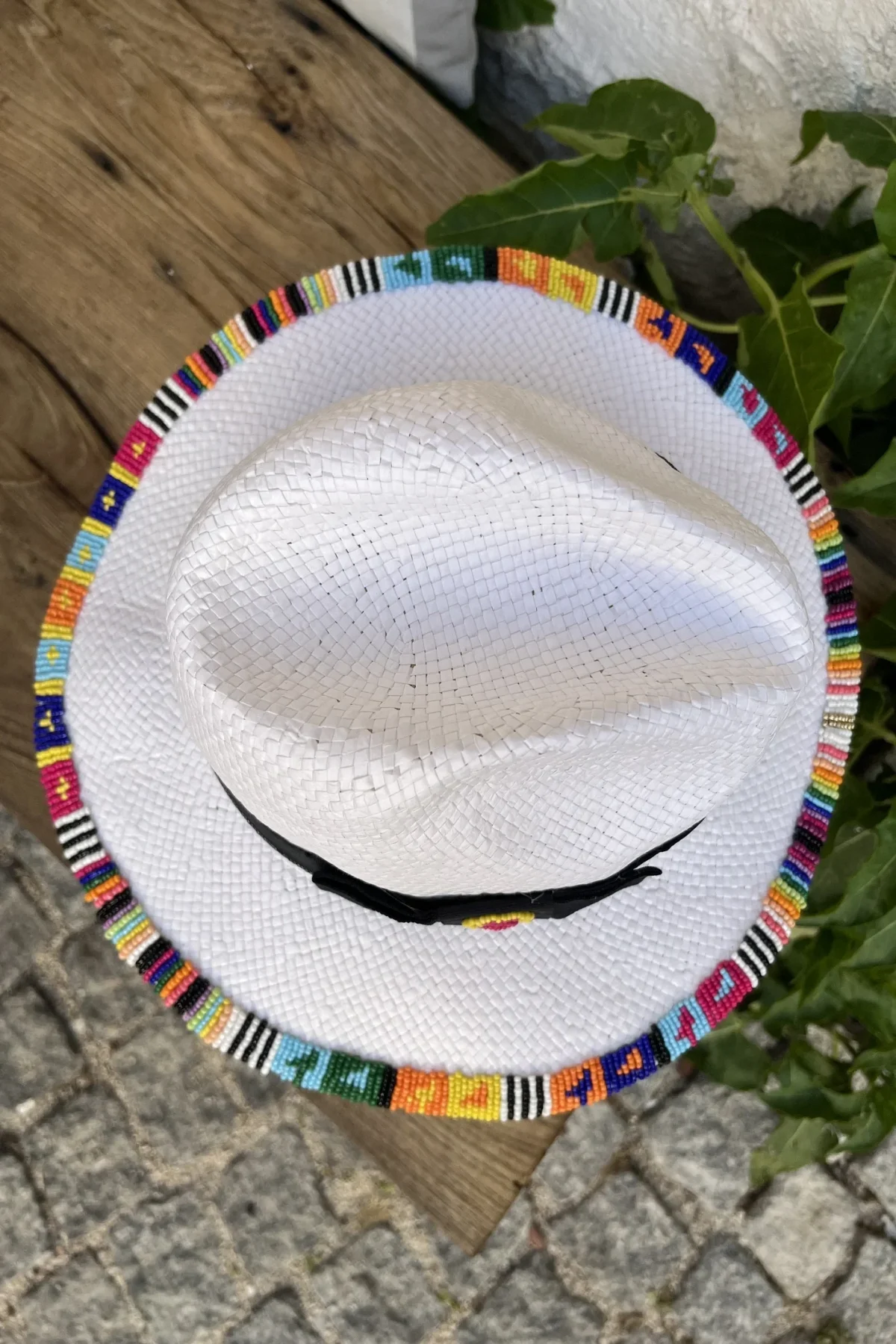 oz-sapka-7 Boncuk İşlemeli Hasır Şapka - BE OZ - Görsel 1