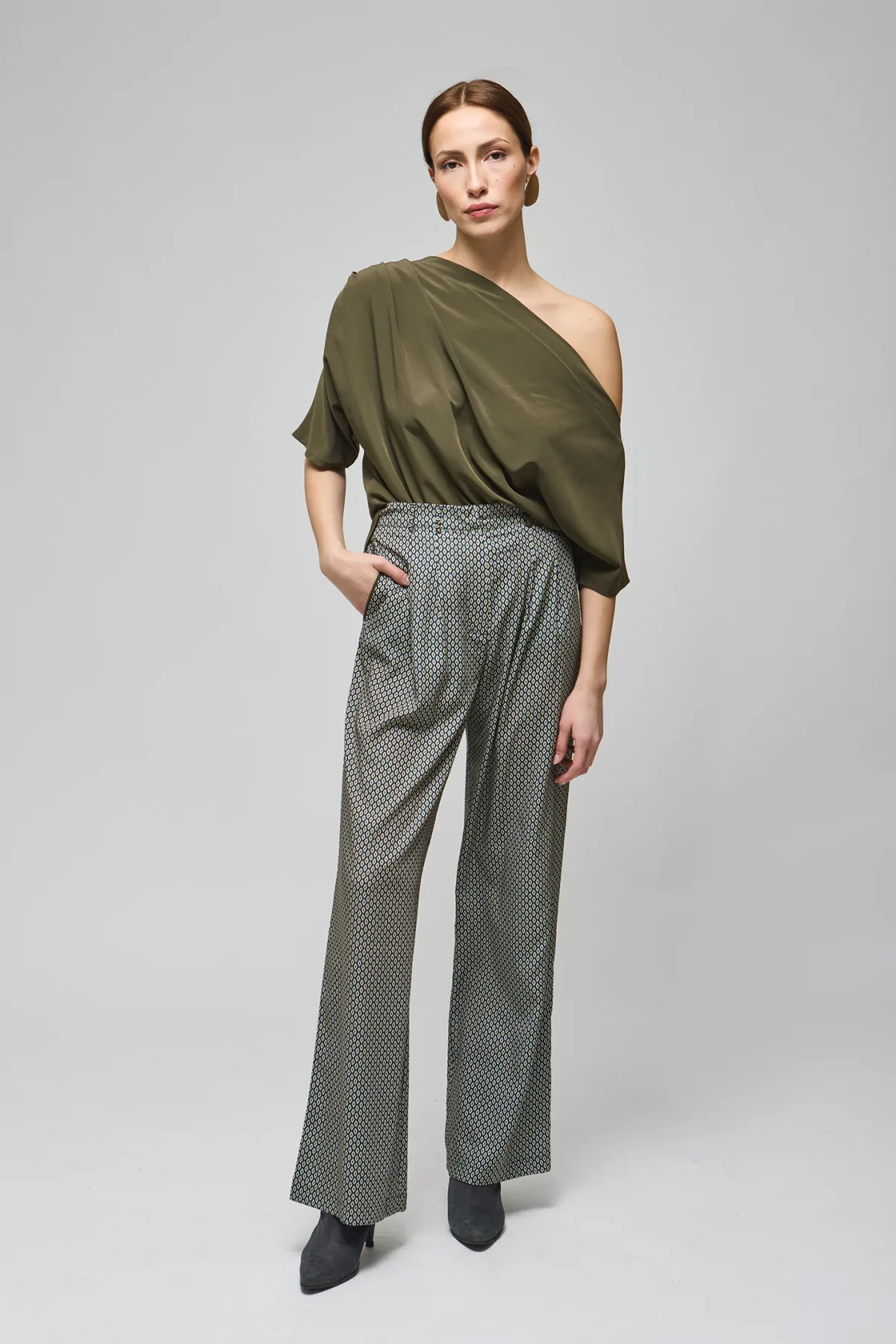 retro desen palazzo pantolon